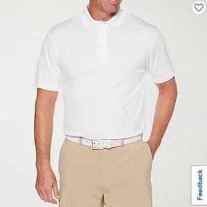 3 NWT PGA TOUR Airflux Mens Regular Fit Short Sleeve Polo Shirt (bundle of 3)